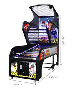 Children's basketball games. Coin-operated basketball machines are available for cheap