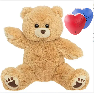 <span class=keywords><strong>Oso</strong></span> de peluche <span class=keywords><strong>con</strong></span> mensaje grabable Animal de peluche de Navidad 30's Heart Voice Recorder Juguete de peluche para chico Cumpleaños Día de los niños - Product Image 6