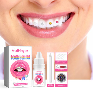 Kit de gemmes dentaires DIY Eelhope avec lumière, décoration <span class=keywords><strong>dentaire</strong></span>, diamants, cristaux, <span class=keywords><strong>colle</strong></span> pour gemmes dentaires - Product Image 1