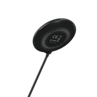 Chargeur sans fil rapide 15W, port magnétique Type-C, câble rétractable pour téléphone portable, adaptateur d'alimentation électrique OTP/OVP/OCP