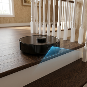 เครื่องดูดฝุ่นหุ่นยนต์อัจฉริยะ, ถังเก็บน้ำ 600 มล., เสียงรบกวนต่ำ ≤60dB, หุ่นยนต์กวาดและถูพื้นแบบ 2-in-1 สำหรับทำความสะอาดพื้นบ้าน - Product Image 2