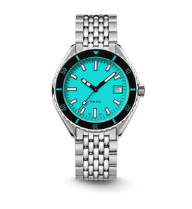 Reloj mecánico automático para hombre de 42mm, reloj de pulsera de acero inoxidable, esfera naranja, cristal de zafiro, resistente al agua hasta 20bar - Product Image 5