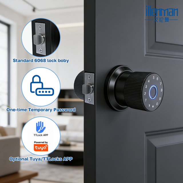 Tuya Smart Door Lock Wifi  Fingerprint Password TTlock APP Remote Unlock Hotel Electronic Digital Door Lock for Home