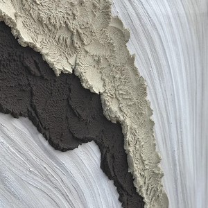 Hand Painted Oil Canvas Abstract Wall Art <b>Large</b> Size 3D Texture Modern Living Room Entryway Decor Dark Gray <b>Frame</b> Rectangle - Product Image 4