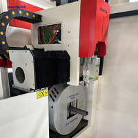 Machine de découpe de tuyaux CNC au laser à fibre Raycus pour poutres en I et tuyaux en acier en forme de C, plage de coupe de 150 à 600 mm