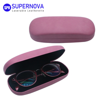 Étui à lunettes en cuir PU Laserable Gravure au laser Étui à lunettes Cadeau fantaisie Blancs en similicuir
