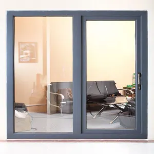 Greensee Thermal Break Aluminum Sash Width 450-1000mm Height 550-1800mm Glass Sliding Window