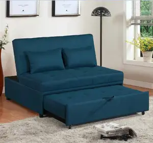 Pull out minion new design two seat sofa cum bed