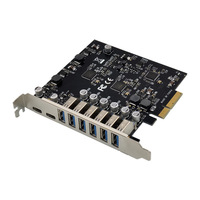 Carte de contrôle industrielle interne ST657 PCIe X4 ASM3142 USB3.1 10 Gbps 6A2C en stock