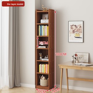 Estantería de Gran Capacidad Multicapa para Almacenamiento de Libros, Estante Pequeño para Espacios Estrechos, Ahorro de Espacio, de Pie, con Paneles de Madera - Product Image 6