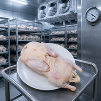 Canard entier halal surgelé, entièrement éviscéré, sans entrailles, surgelé IQF, surgelé par éclatement, vente en gros, fournisseur d'exportation de volailles