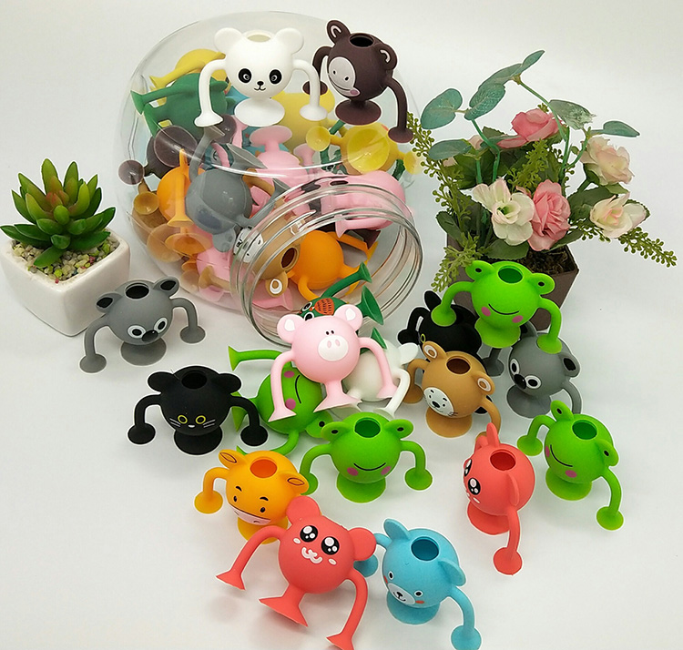 Забавный силиконовый конструктор «сделай сам», собранный на присоске, капсульные игрушки, развивающая детская игрушка, подарок для детей