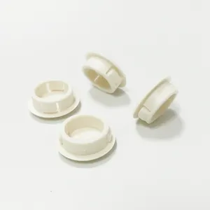 Tampão de plugue de buraco de nylon de 18mm, tampas em branco/preto, tampões para cobertura, tampões de plástico
