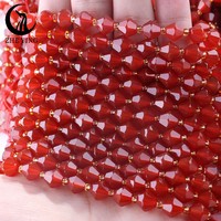 Cuentas de Piedra Facetadas Bicónicas de 8mm Zhe Ying, Cuentas de Piedra Natural, Gemas Sueltas, Cuentas de Piedra Facetadas Bicónicas para la Fabricación de Joyería
