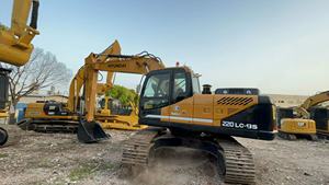 Alta calidad barato usado Original Corea marca Hyundai 220LC excavadora sobre orugas motor diésel uso de construcción para la venta - Product Image 6