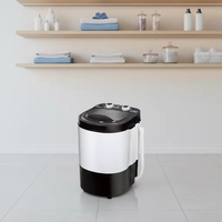 Mini-lave-linge électrique portable pour la maison, 4,5 kg, semi-automatique, pour laver les sous-vêtements et les chaussettes, utilisation hôtelière