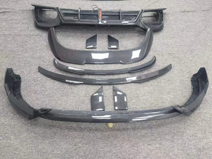 YICKU Kit Carrozzeria Stile AT per <span class=keywords><strong>Audi</strong></span> <span class=keywords><strong>Q3</strong></span>, Labbro Anteriore, Diffusore Posteriore, Spoiler, Ala Superiore in Fibra di Carbonio - Product Image 5
