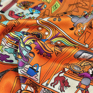 100% <span class=keywords><strong>soie</strong></span> basse quantité minimale <span class=keywords><strong>de</strong></span> commande conception personnalisée 16mm Momme naturel luxe <span class=keywords><strong>mûrier</strong></span> <span class=keywords><strong>soie</strong></span> impression numérique Orange motif abstrait <span class=keywords><strong>au</strong></span> <span class=keywords><strong>mètre</strong></span> - Product Image 5