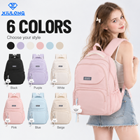 Sac à dos scolaire pour adolescentes avec compartiment pour ordinateur portable, bretelles rembourrées respirantes, grande capacité, sacs d'école ergonomiques