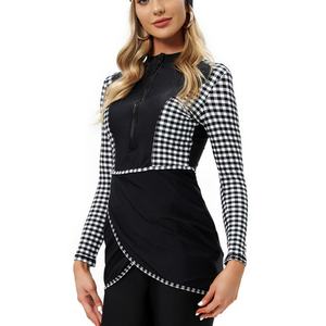 ชุดว่ายน้ำผู้หญิงแบบ 2 ชิ้น ลายดอกไม้ เอวสูง ยกกระชับ ทรงสวย แห้งเร็ว กันน้ำ รุ่นขายดีที่สุดประจำปี 2023 - Product Image 6