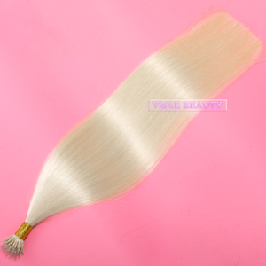 VMAE Ucrania 100g 60 613 Postizo recto Doble dibujado Virgen Humano I U Punta plana Prebonded Nano Extensiones <span class=keywords><strong>de</strong></span> cabello - Product Image 3