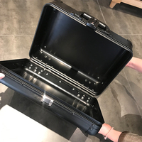 Valise de transport rigide en aluminium sur roulettes personnalisée pour équipement, mallette de transport d'instruments en aluminium durable avec mousse