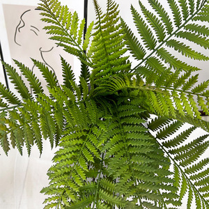 Artificial Persian Fern <b>Wall</b> Hanging 30cm-100cm Bouquet Soft Rubber Greenery Home <b>Decor</b> Wedding Props - Product Image 3