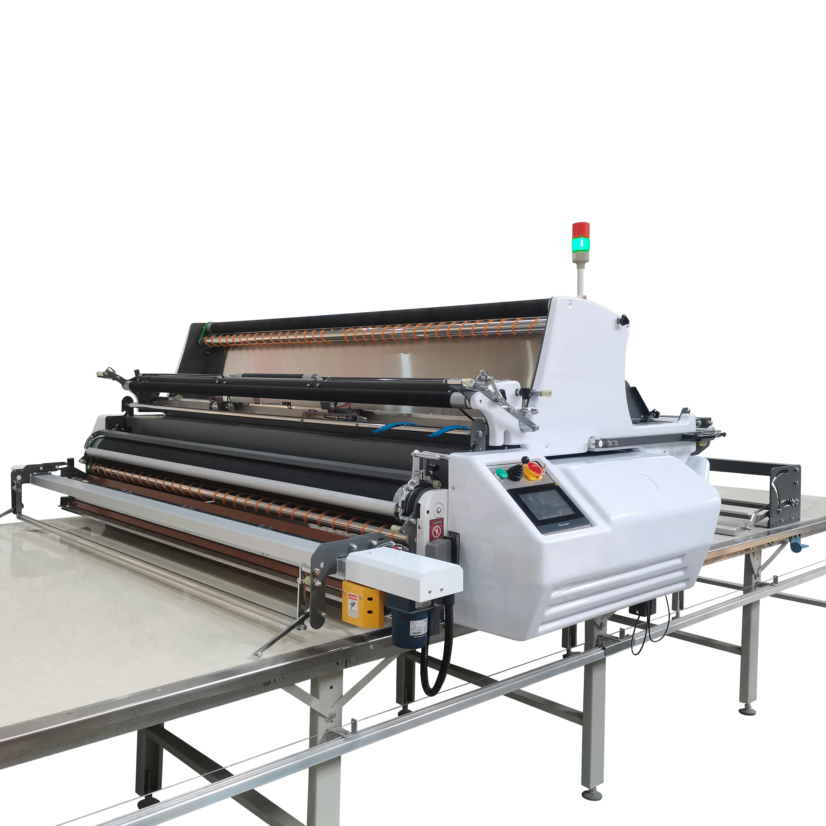 Máquina de corte de pano de tecido automática, alta precisão, zigzag, mais camadas, máquina espalhadora