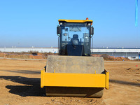 Compacteur de sol vibrant SEM522 à tambour unique avec pompe hydraulique pour routes de carrière et nivellement agricole
