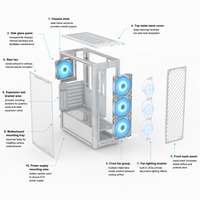 Casing PC LIANLI Bauhaus O11 VISION Putih TDI1106W