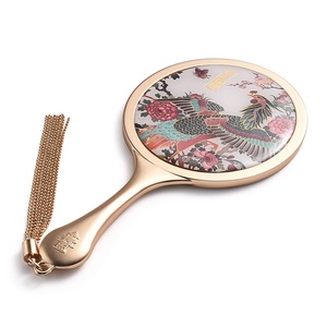 Personalized Custom Retro Style Pattern Tassel Portable Hand Held <b>Mirror</b> - Product Image 4