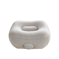 Fauteuil gonflable à pression, en PVC floqué, forme prismatique rectangulaire, une place, avec repose-pieds pour bureau et festival de musique