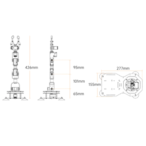 Hiwonder <span class=keywords><strong>XArm</strong></span> ESP32 หุ่นยนต์ช่วยสอนขนาดเล็กแบบตั้งโปรแกรมได้ สำหรับการเรียนรู้หุ่นยนต์ - Product Image 5