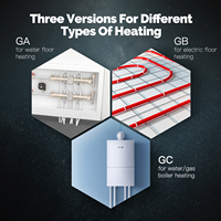 UBARO BHT-7000 Tuya WiFi Interruptor Inteligente con Perilla 16A 5A Controlador de Caldera de Gas y Calefacción por Suelo Radiante Eléctrico Compatible con Alexa Google Home