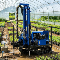Foreuse de puits d'eau sur chenilles de 300 m, machine diesel pour l'approvisionnement en eau des fermes laitières et des élevages de bétail, vente en gros directe usine