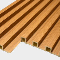 Panneaux muraux en composite bois-plastique (WPC) pour décoration intérieure/extérieure, design cannelé « Grande Muraille », pour salon et salle à manger