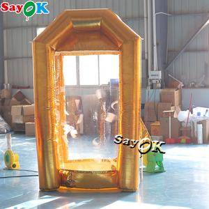 ตู้โชว์เงินสดแบบเป่าลมสีทองใช้ในงานโฆษณาพิธีเปิด - Product Image 6