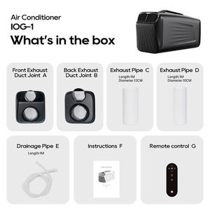 Aire Acondicionado Portátil IOG-1 con Mosquitera, 5200 BTU, 1500 W, para Hogar, Exteriores, Camping, Eliminación de Humedad, Deshumidificador - Product Image 5