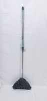Ensemble de nettoyage de maison télescopique multifonctionnel écologique en microfibre 1,2 m, manche long en acier, tête triangulaire, serpillière à quatre côtés