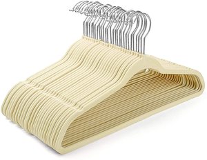 Cintres en velours ultra-minces robustes multi-espaces multifonctionnels pour garde-robe et <span class=keywords><strong>porte</strong></span>-vêtements <span class=keywords><strong>de</strong></span> <span class=keywords><strong>salle</strong></span> <span class=keywords><strong>de</strong></span> <span class=keywords><strong>bain</strong></span> - Product Image 1