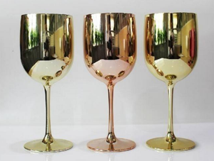 بيع بالجملة موضة قديمة كأس كريستال بلاستيكي فاخر بقطع زجاج نبيذ شامبانيا قابل لإعادة الاستخدام - Product Image 4