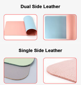 แผ่นรองเม้าส์หนังขนาดใหญ่พิมพ์ลายได้ตามต้องการมีหลายสีแผ่นรองเมาส์ขอบเย็บกันน้ำสำหรับโฮมออฟฟิศ - Product Image 4