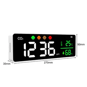 气体监测仪室内空气质量监测仪CO2仪表C与华氏开关之间的温度单元