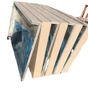 Moca Cream <span class=keywords><strong>Chapa</strong></span> de piedra natural Aluminio Panal Backer Paneles sándwich Decoración de pared al aire libre para hoteles y muros cortina - Product Image 1