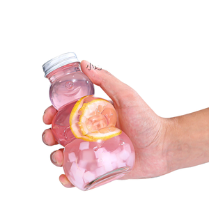 Botella de bebida de vidrio pequeña transparente recargable <span class=keywords><strong>para</strong></span> fruta vino Vino jugo leche té enzima otras bebidas <span class=keywords><strong>para</strong></span> difusor - Product Image 3