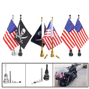 Poteaux de drapeau de société, Logo publicitaire, bannières de Sport en plein air en or, œillets en aluminium pour Harley <span class=keywords><strong>Honda</strong></span>, décoration de Promotion de toute taille - Product Image 2