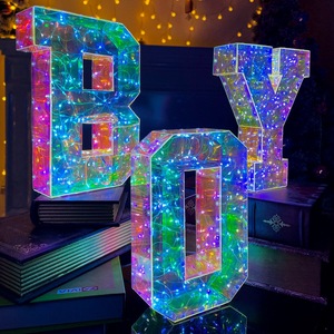Combinaison créative de chiffres et lettres anglaises lumineuse et colorée pour cadeau express transfrontalier - Product Image 2