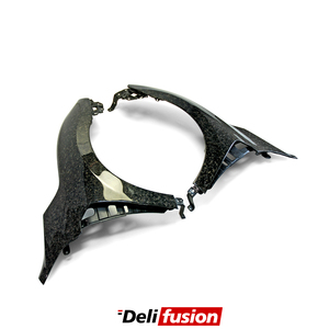 สําหรับฮอนด้าซีวิคRรุ่นFK7-FK8 OEMด้านหน้าปลอมแปลงคาร์บอนบังโคลนส่วนบุคคลระบายอากาศสไตล์บังโคลน - Product Image 2