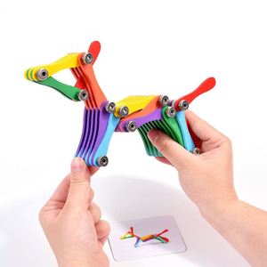 Juego de Construcción Creativo e Ingenioso, Divertido y Educativo, de Madera, Juguetes STEM para Niños y Niñas de 3 a 10 Años - Product Image 1