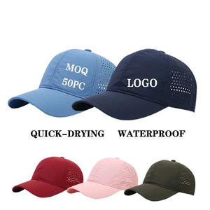 Nhanh chóng khô Trọng lượng nhẹ thoáng khí Polyester tùy chỉnh thăng hoa in logo không có cấu trúc mềm chạy thể thao Mũ bóng chày mũ - Product Image 2
